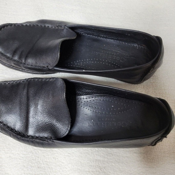Cole Haan Shoes Flats Size 7 Casual Slip On Loafer Black Leather - Picture 6 of 16